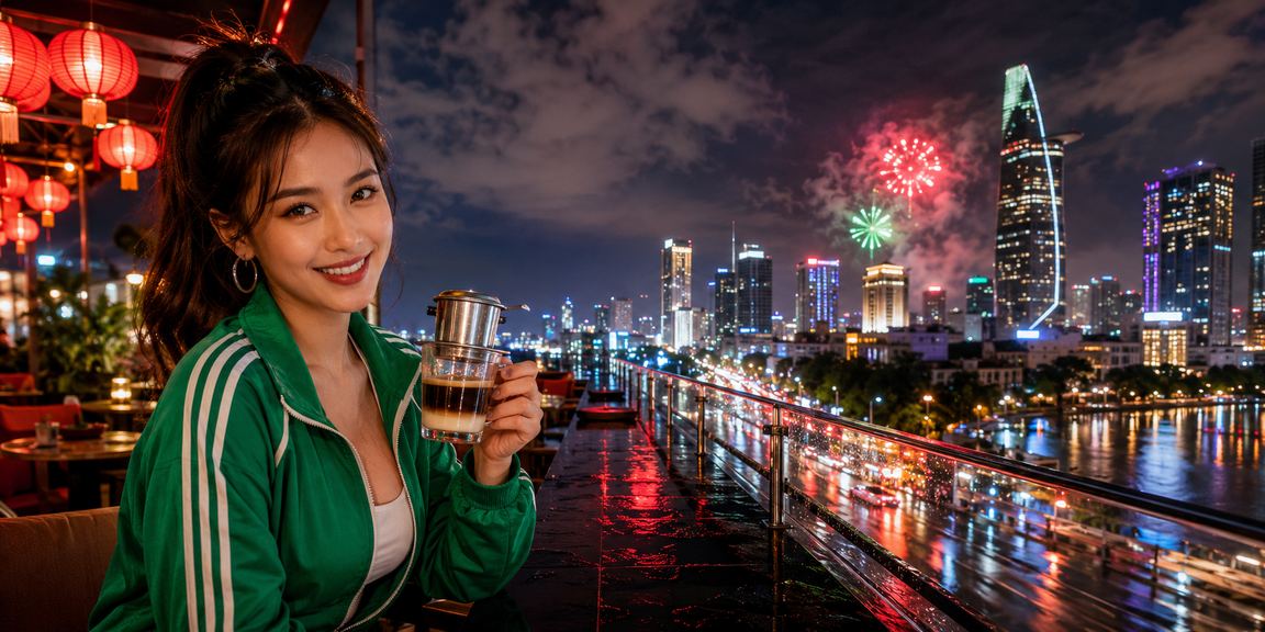 Người dùng tại TP. Hồ Chí Minh kiểm tra tài khoản cá cược tại quán cà phê buổi sáng