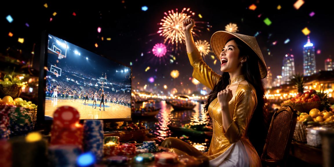 Lễ hội cá cược bóng rổ tại vùng đồng bằng sông Cửu Long với màn hình hiển thị tỷ số